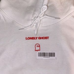 Lonely Ghost Text Me Hoodie Small